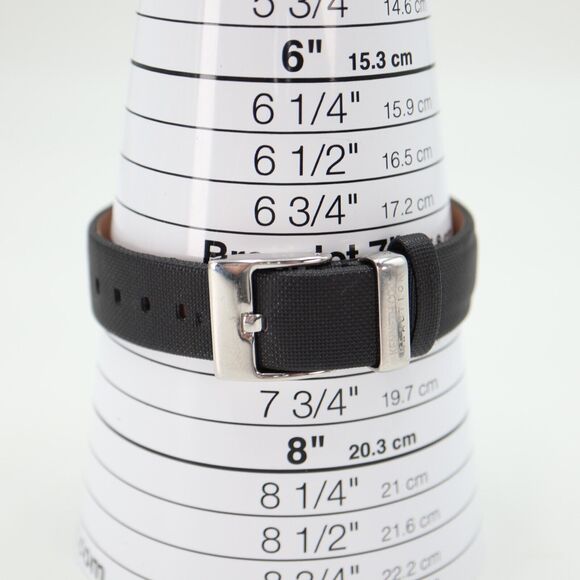 Kenneth Cole Reaction Watch 34mm Dodecagon Silver Tone Black Leather KC2471 - Picture 3 of 16